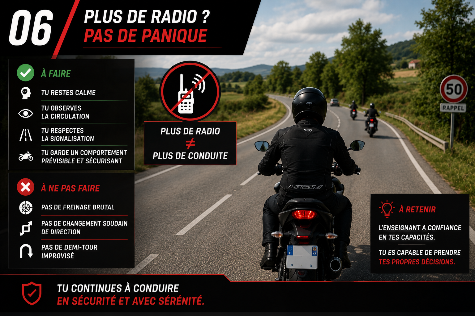 Que faire en cas de coupure radio — Code 2 Roues